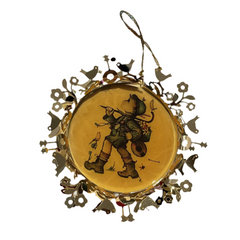 Vintage The Hummel Gold Christmas Ornament Collection-The Runaway