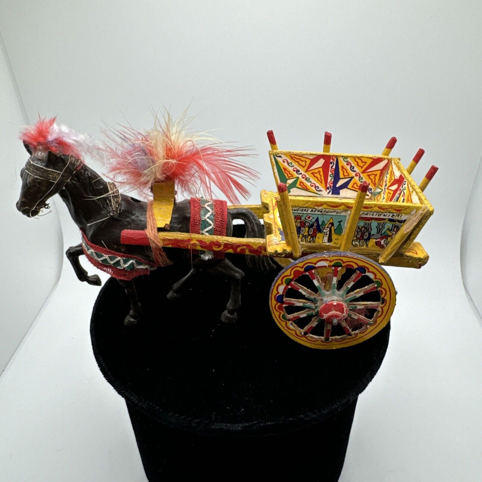 Vintage 1960's Horse Drawn Carriage Made by Gidi's Carrettino Gypsy